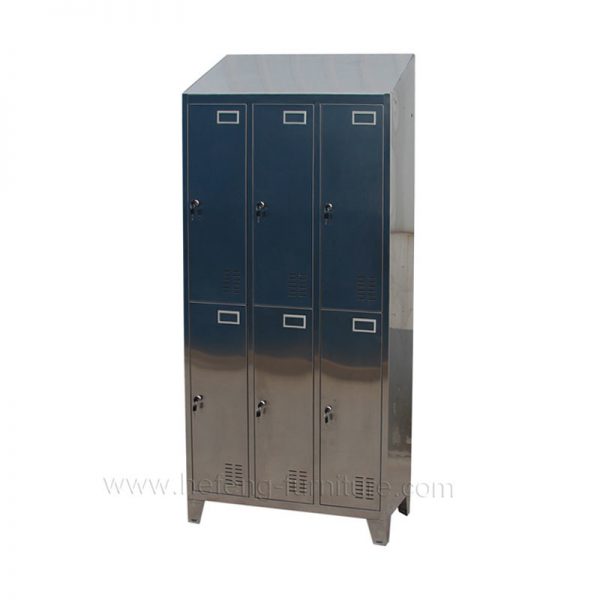 Stainless Steel Locker 6 Door JF-SS06L